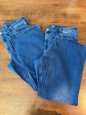 2 pairs of Old Navy High-Waisted Wow Flare Jeans
